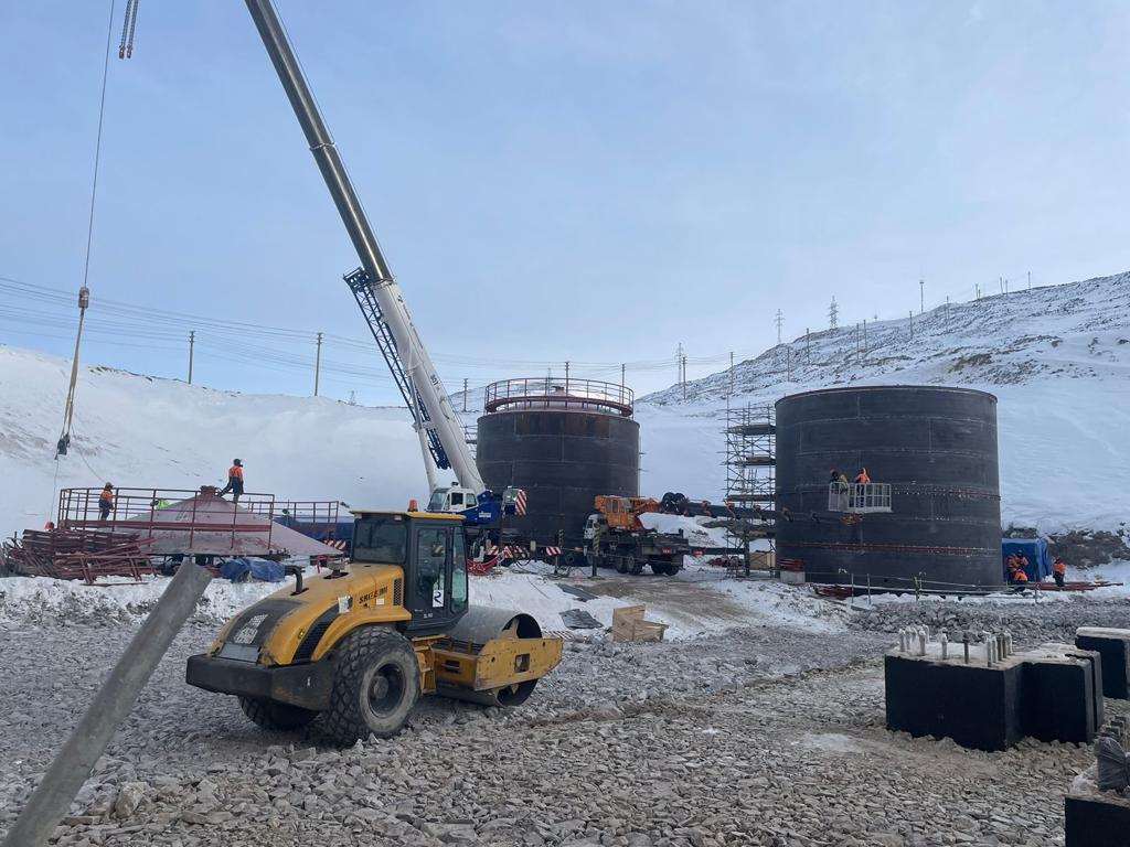 Продолжаются работы по монтажу 4 РВС-700м3 в Забайкальском крае.