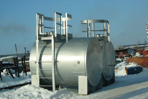 Битумные емкости горизонтальные