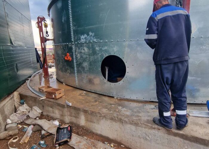 сборка резервуара 600 м3 в Омске.