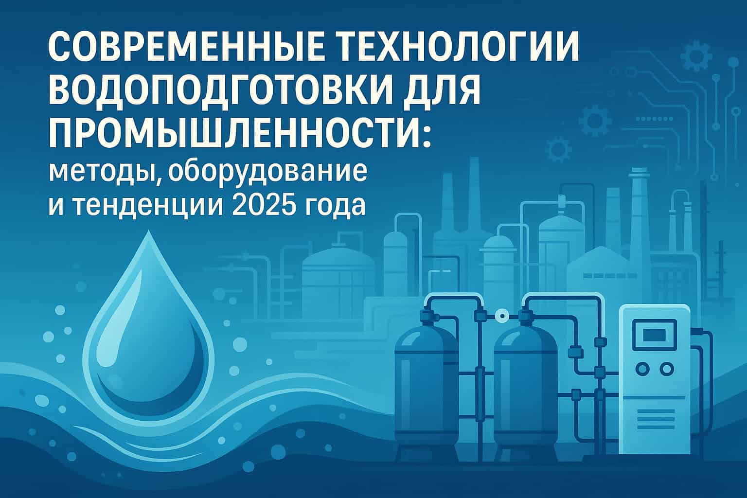 Современные технологии водоподготовки для промышленности: методы, оборудование и тенденции 2025 года